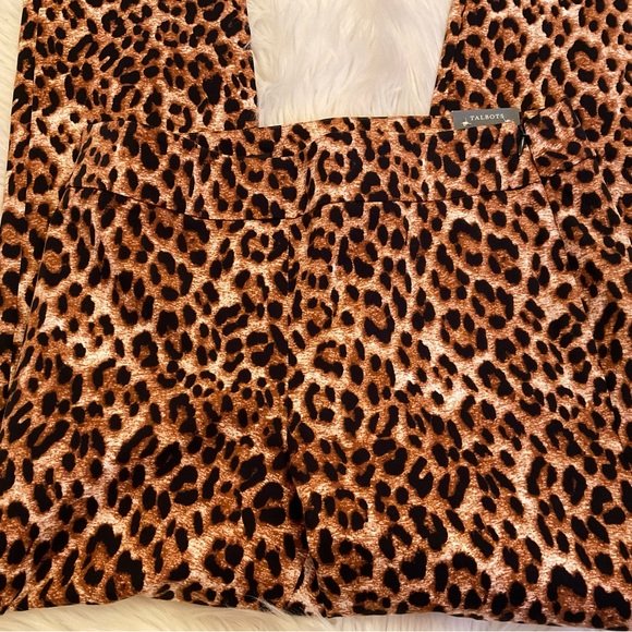 Talbots Chatham Ankle Pants - NWT - Size 4 - Leopard Print - Picture 6 of 11